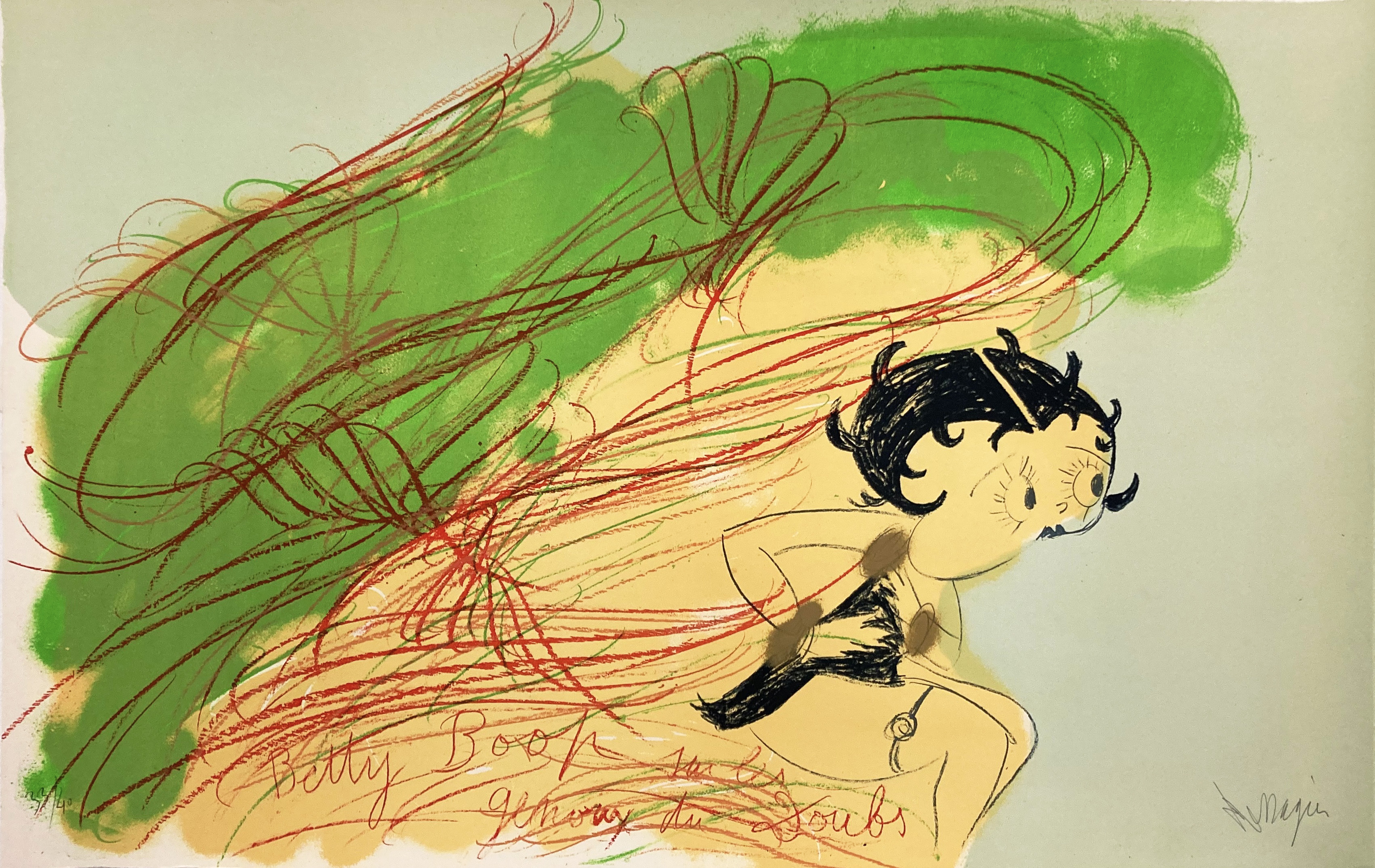 Betty Boop sur les genoux du Doubs, 1982