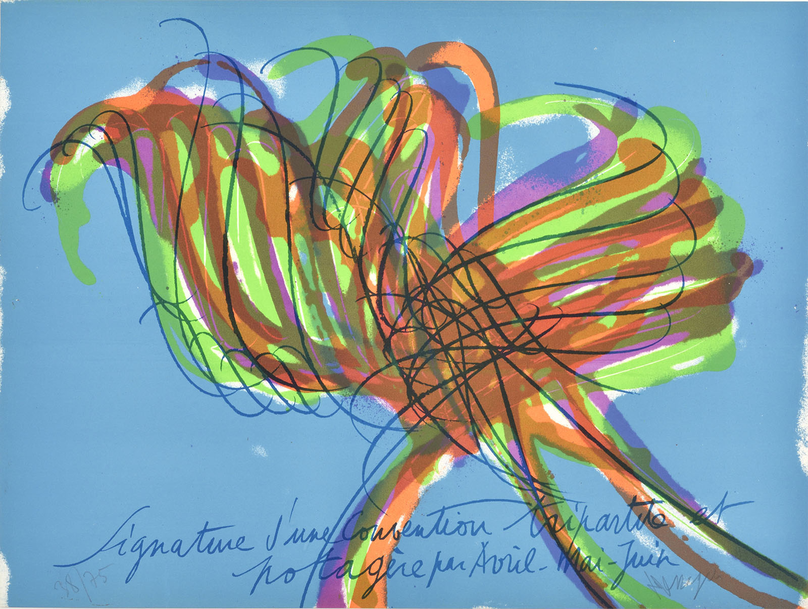 Signature d'une convention tripartite et potag�re par avril-mai-juin, 1978