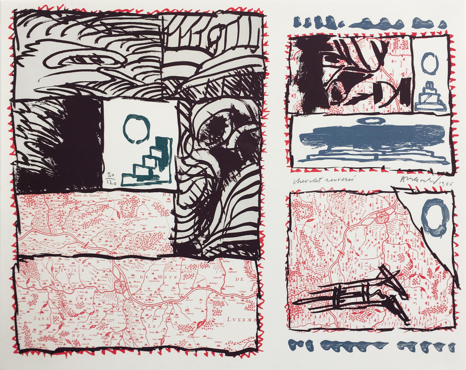 Chevalet renvers�, 1985