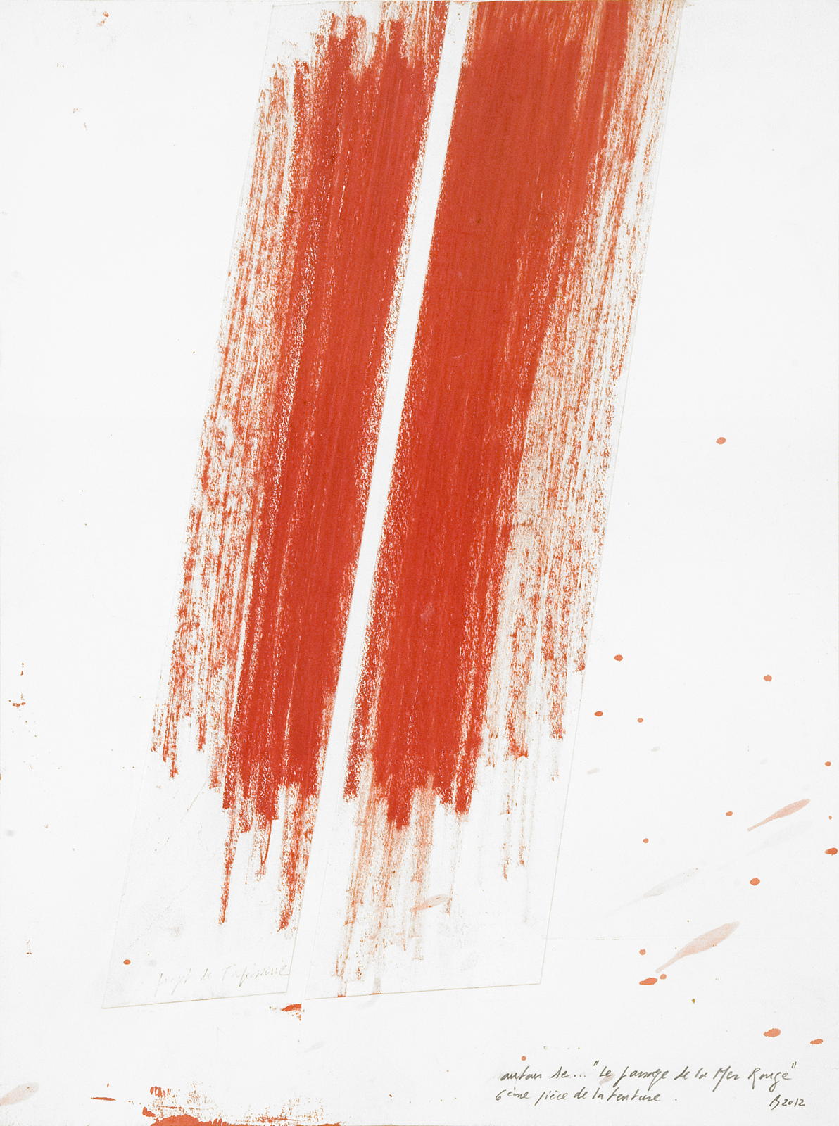 D'apr�s Poussin... Le passage de la mer rouge, 2012