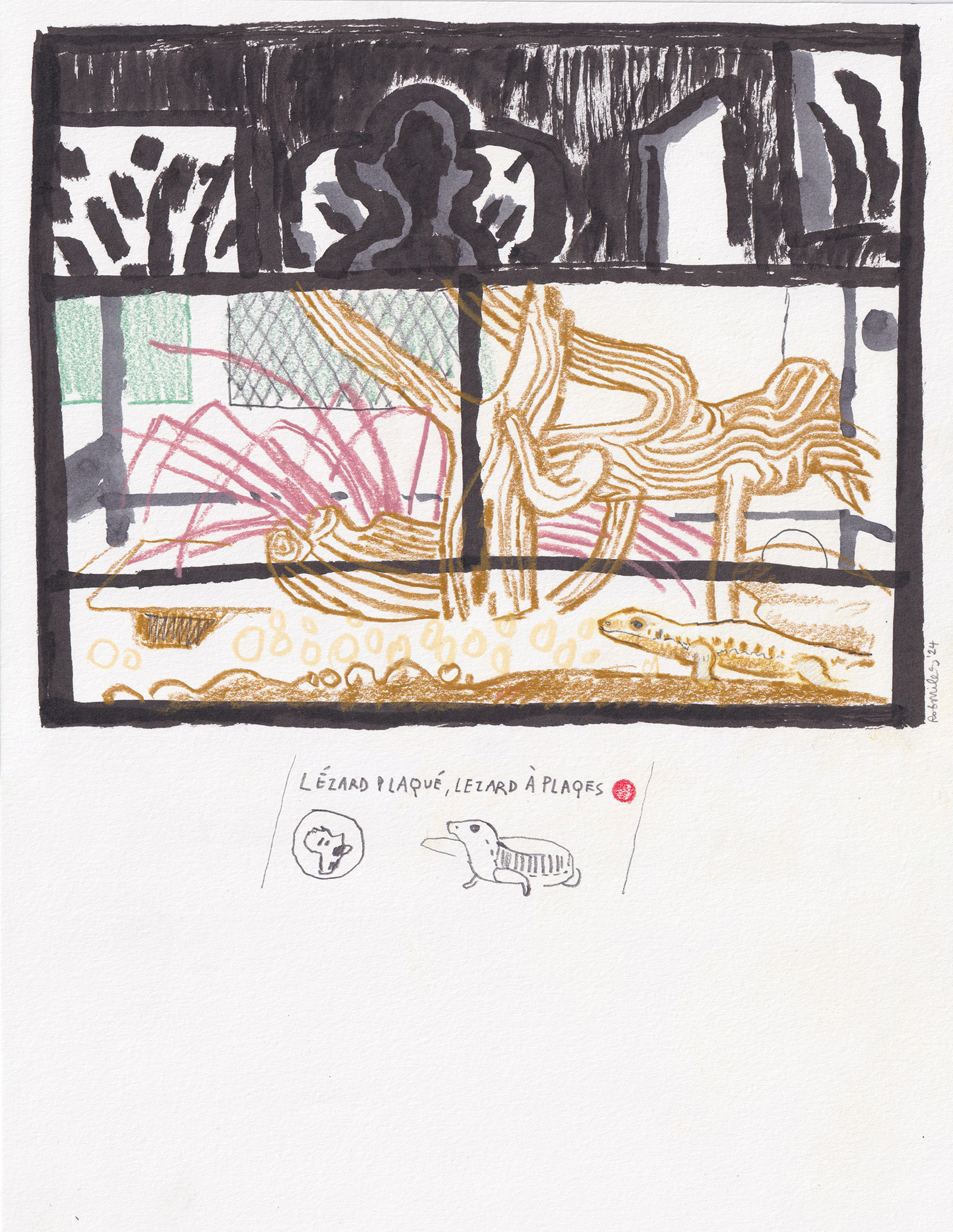 L�zard Plaqu�, L�zard � Plaques, 2024